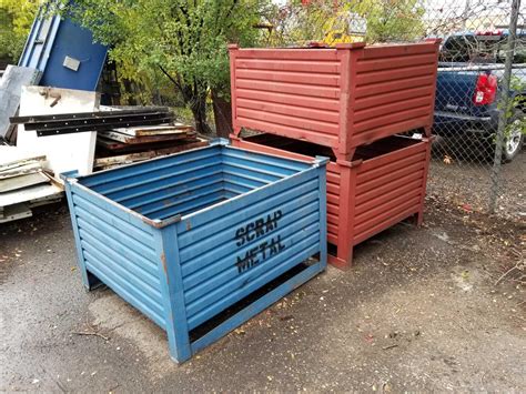 scrap metal storage containers